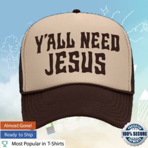 Hardy Official Merch Y’all Need Jesus Foam Trucker Hat Hardy Official Merch Y’all Need Jesus Foam Trucker Hat