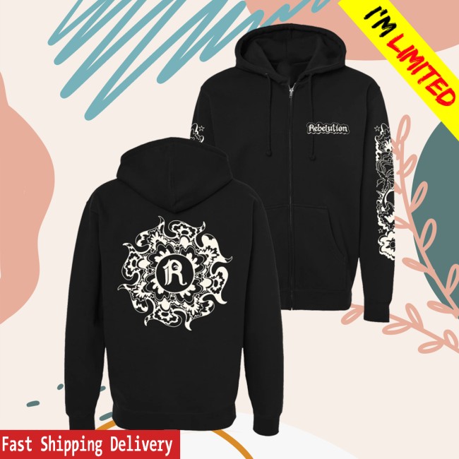 The Rebelution Store Merch Hippy Zip Black Hoodie The Rebelution Store Merch Hippy Zip Black Hoodie