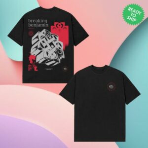 Breaking Benjamin Merch Store 3D Black Tee Breaking Benjamin Merch Store 3D Black Tee