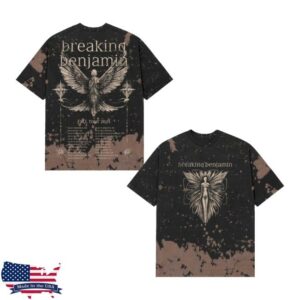 Breaking Benjamin Merch Store Angel Dye Fall Tour Tee Breaking Benjamin Merch Store Angel Dye Fall Tour Tee