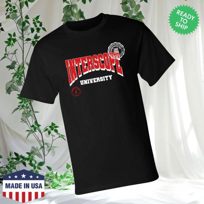 Interscope Store Merch Interscope Red University T-Shirt Interscope Store Merch Interscope Red University T-Shirt