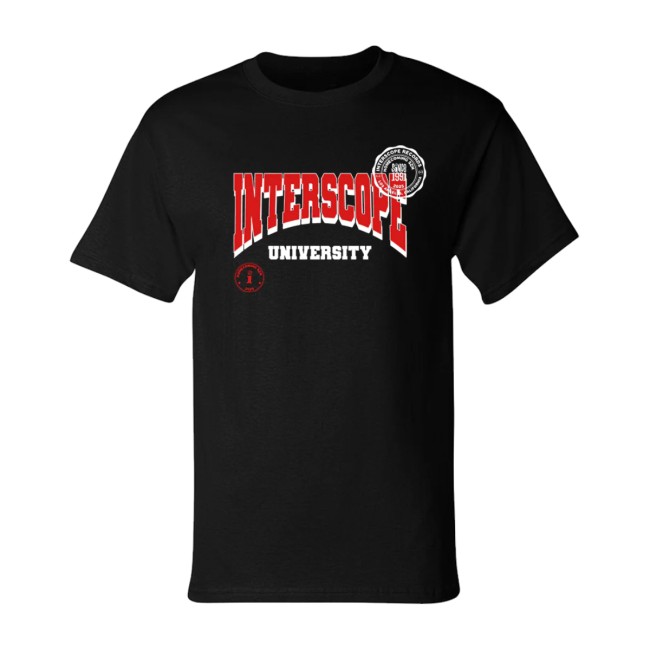 Interscope Store Merch Interscope Red University T-Shirt Interscope Store Merch Interscope Red University T-Shirt