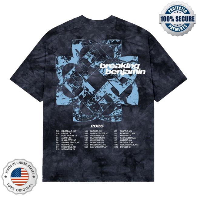 Breaking Benjamin Merch Store Headline Dye Tour Tee Breaking Benjamin Merch Store Headline Dye Tour Tee