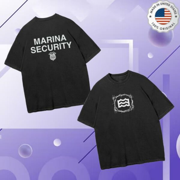 Lateral Vision Brand Merch Store Marina Security Black Tee