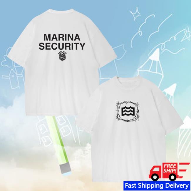 Lateral Vision Brand Merch Store Marina Security White Tee Lateral Vision Brand Merch Store Marina Security White Tee
