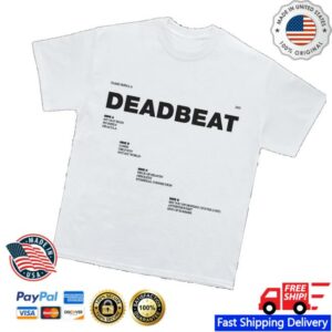 Tame Impala Merch Store Deadbeat Tracklist Tee Tame Impala Merch Store Deadbeat Tracklist Tee