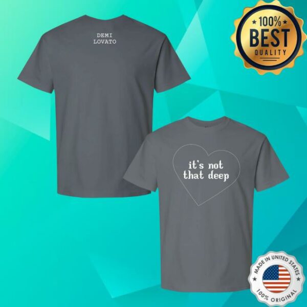 Demi Lovato Merch Store It’s Not That Deep Album Tee