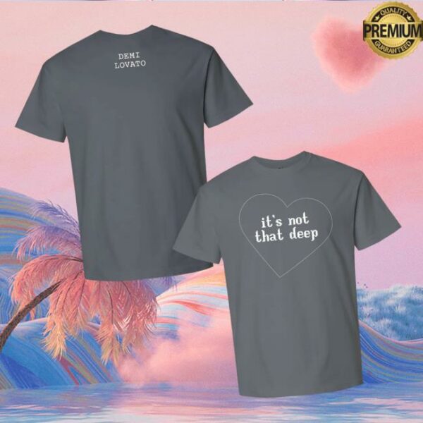 Demi Lovato Merch Store It’s Not That Deep Album Tee