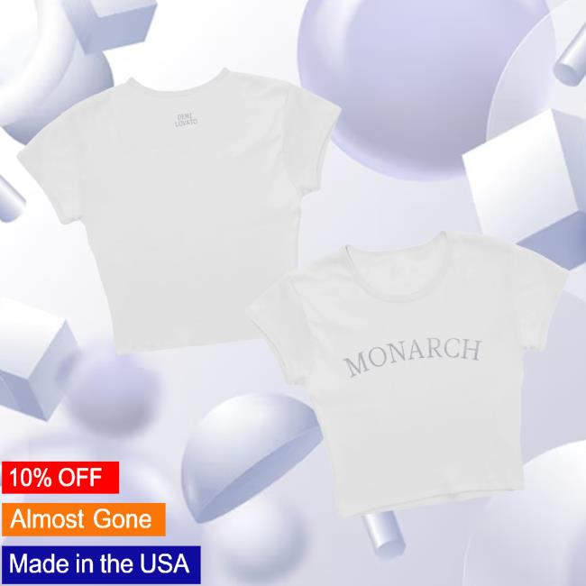 Demi Lovato Merch Store Monarch Baby Tee Demi Lovato Merch Store Monarch Baby Tee