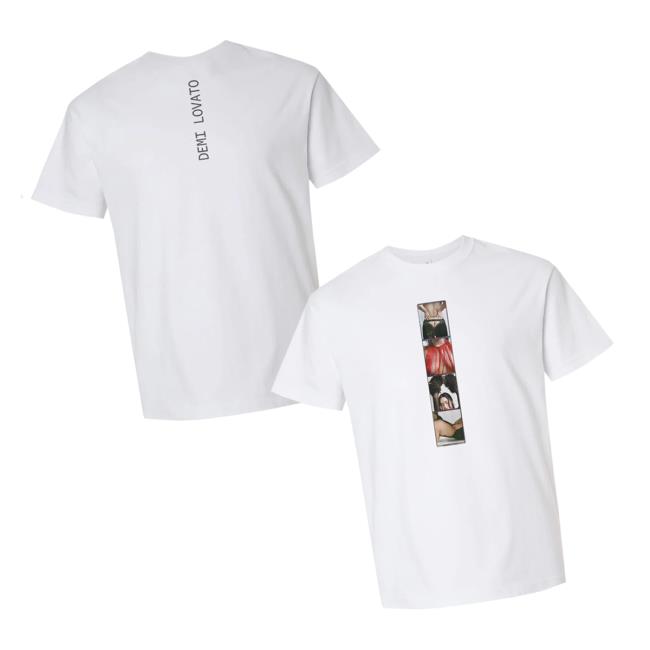Demi Lovato Merch Store Photostrip Tee Demi Lovato Merch Store Photostrip Tee