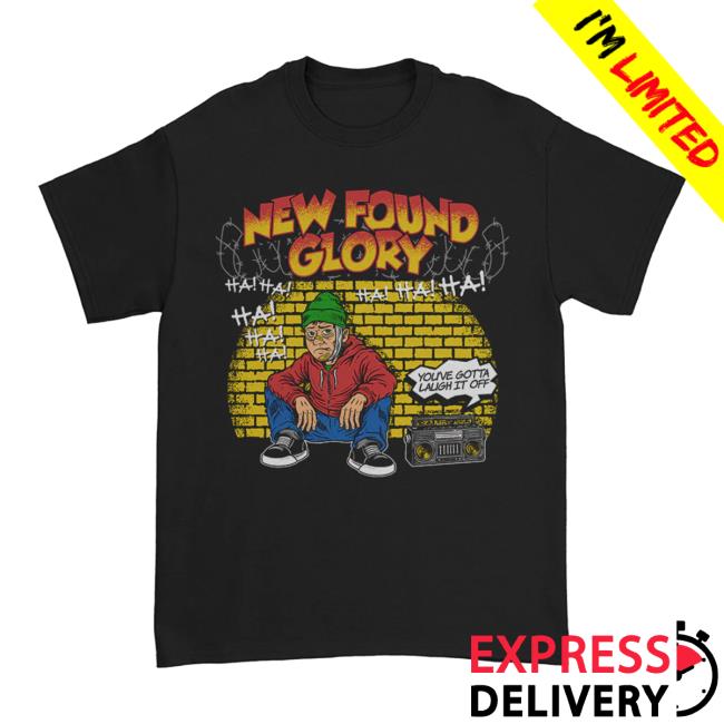 New Found Glory Stuff Merch Store Laugh It Off T-Shirt Black New Found Glory Stuff Merch Store Laugh It Off T-Shirt Black