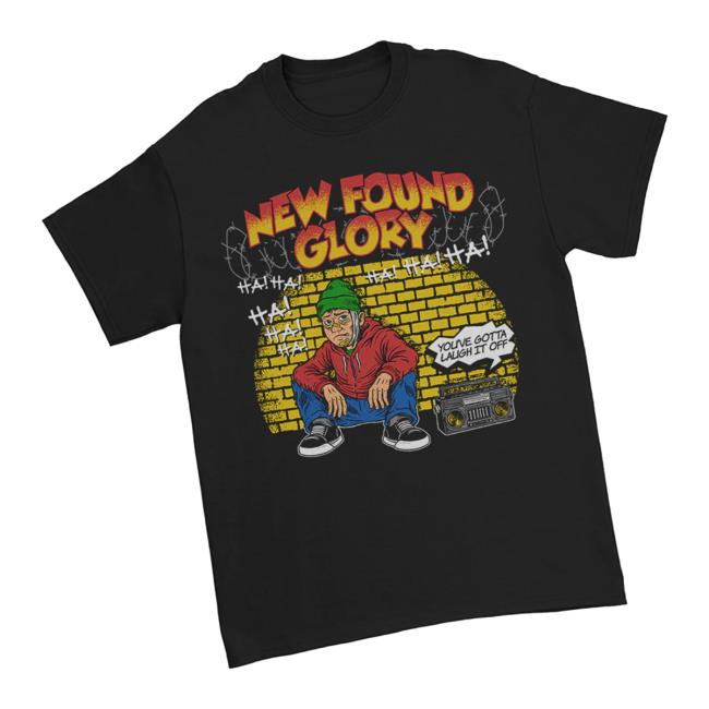 New Found Glory Stuff Merch Store Laugh It Off T-Shirt Black New Found Glory Stuff Merch Store Laugh It Off T-Shirt Black