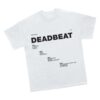Tame Impala Merch Store Deadbeat Tracklist Tee White 1 kenny Tame Impala Merch Store Deadbeat Tracklist Tee Whitea