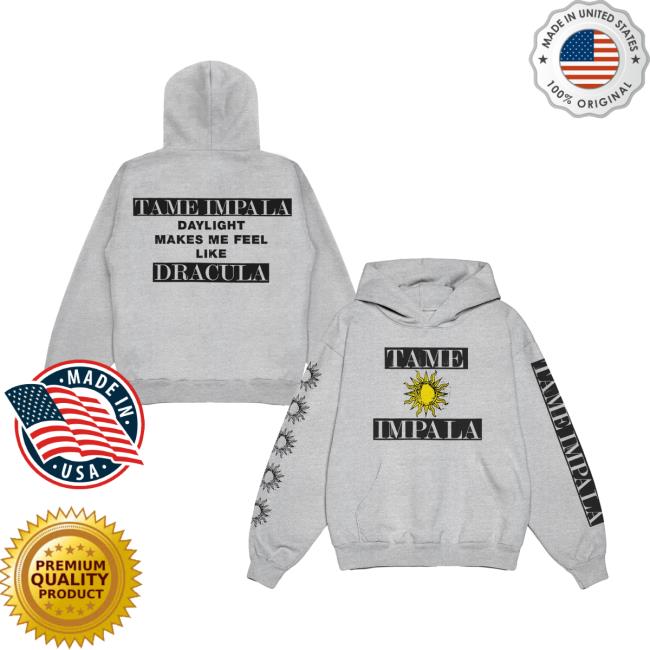 Tame Impala Merch Run From The Sun Hoodie Tame Impala Merch Run From The Sun Hoodie