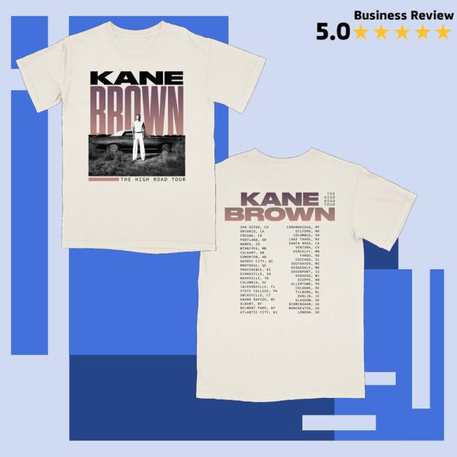 Kane Brown Merch Store The High Road Tour Tee Kane Brown Merch Store The High Road Tour Tee