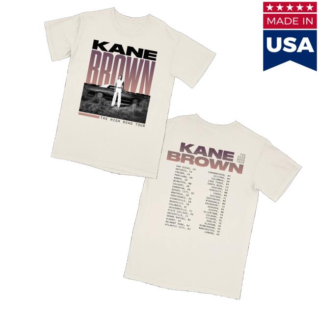 Kane Brown Merch Store The High Road Tour Tee Kane Brown Merch Store The High Road Tour Tee