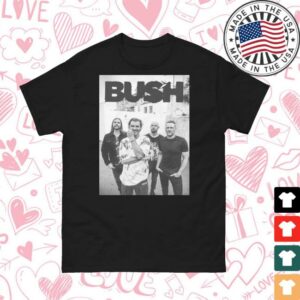 Bush Official Merch Black Band Photo Tee Bush Official Merch Black Band Photo Tee