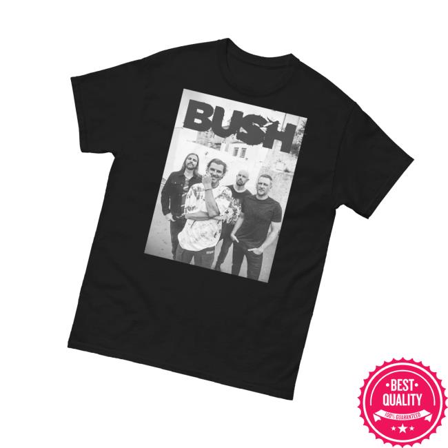 Bush Official Merch Black Band Photo Tee Bush Official Merch Black Band Photo Tee
