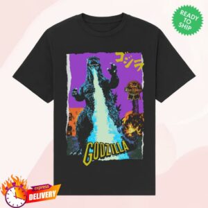 Pabst Blue Ribbon Merch Store Atomic Breath Godzilla Black Tee Pabst Blue Ribbon Merch Store Atomic Breath Godzilla Black Tee
