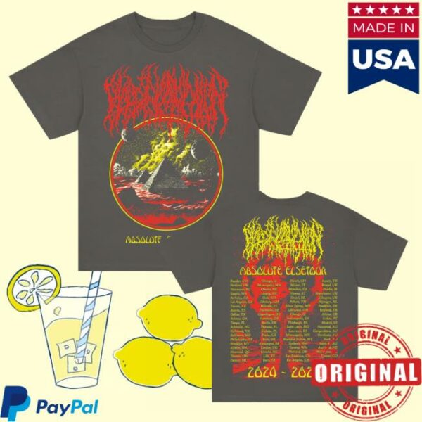 Blood Incantation Merch Store Pyramid World Tour 2024-2025 T-Shirt