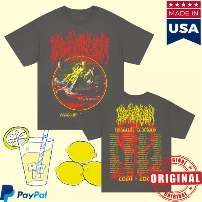 Blood Incantation Merch Store Pyramid World Tour 2024-2025 T-Shirt Blood Incantation Merch Store Pyramid World Tour 2024-2025 T-Shirt