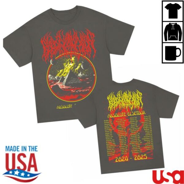Blood Incantation Merch Store Pyramid World Tour 2024-2025 T-Shirt