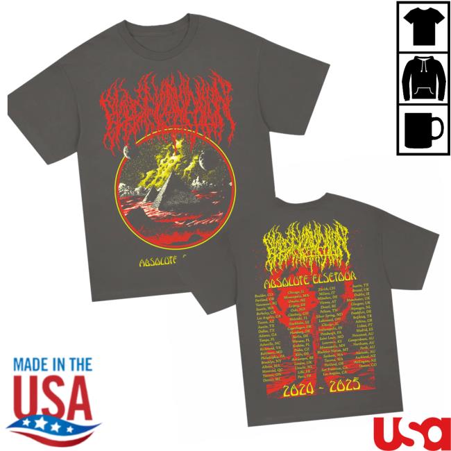 Blood Incantation Merch Store Pyramid World Tour 2024-2025 T-Shirt Blood Incantation Merch Store Pyramid World Tour 2024-2025 T-Shirt
