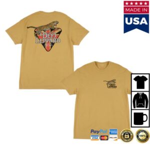 Def Leppard Merch Store Made In England Leopard T-Shirt Def Leppard Merch Store Made In England Leopard T-Shirt