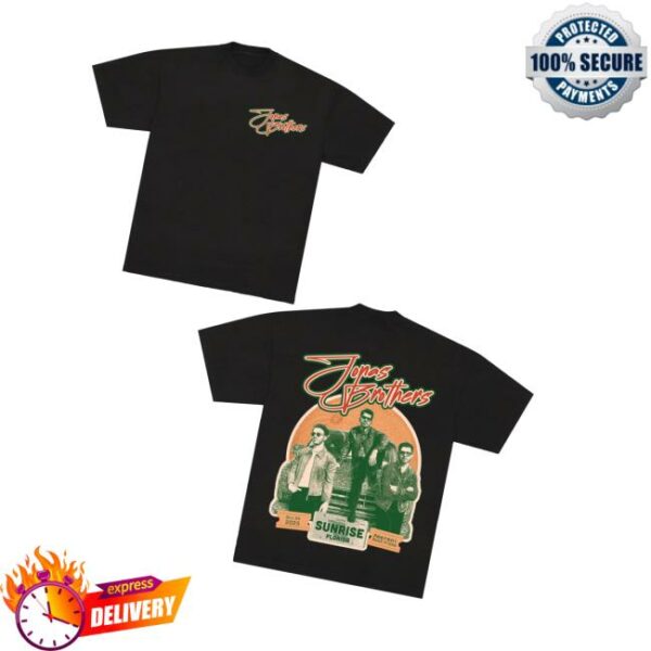 Jonas Brothers Shop Merch Greetings From Your Hometown Sunrise Fl Tee