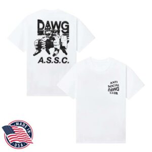 Antisocialsocialclub Merch Store Assc X Cod Dawg Tee White Antisocialsocialclub Merch Store Assc X Cod Dawg Tee White