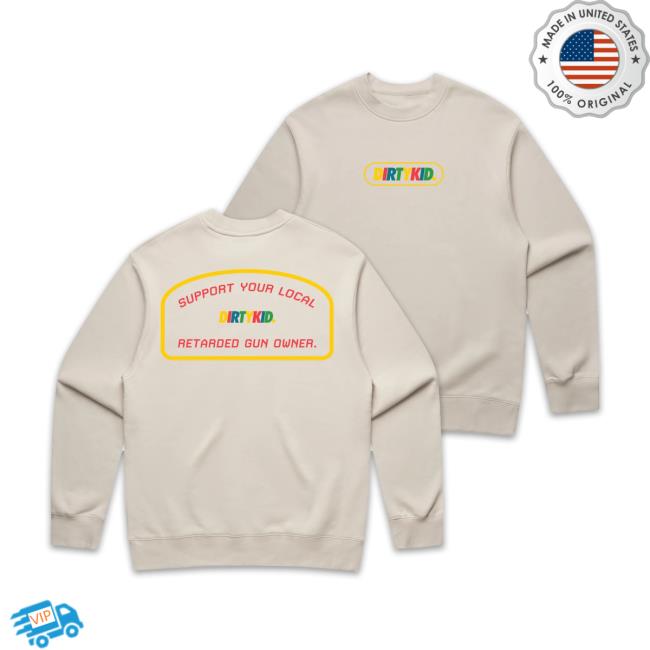 Dirty Kid Merch Store Retard Crew Neck Bone Dirty Kid Merch Store Retard Crew Neck Bone