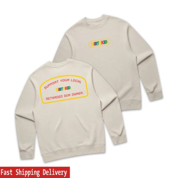 Dirty Kid Merch Store Retard Crew Neck Bone