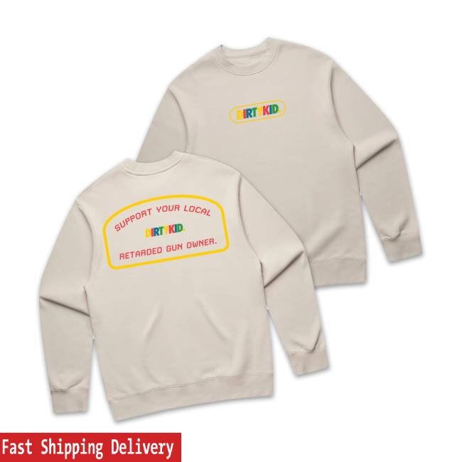 Dirty Kid Merch Store Retard Crew Neck Bone Dirty Kid Merch Store Retard Crew Neck Bone