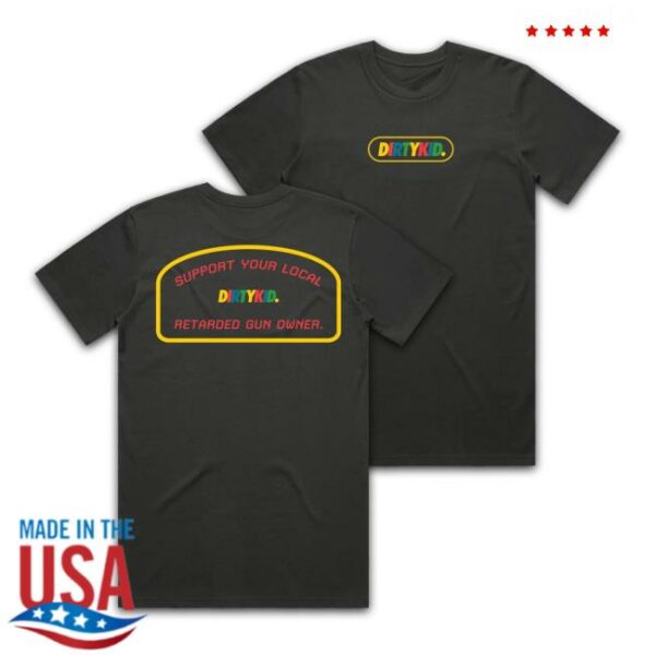 Dirty Kid Merch Store Retard Tee Black