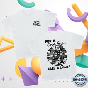 Born Losers Records Store Merch Blr ‘Good Time’ Label T Shirt Born Losers Records Store Merch Blr ‘Good Time’ Label T Shirt