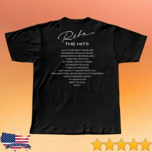 Reba Store Merch The Hits Black Tee Reba Store Merch The Hits Black Tee