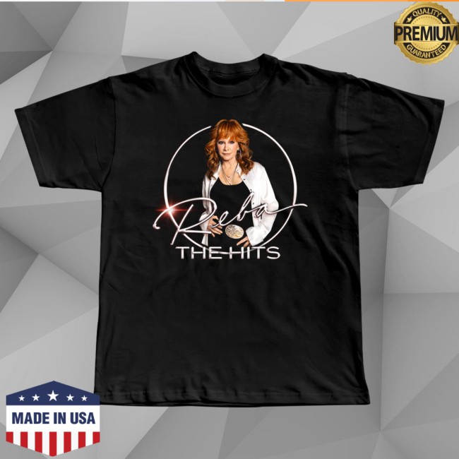 Reba Store Merch The Hits Black Tee Reba Store Merch The Hits Black Tee