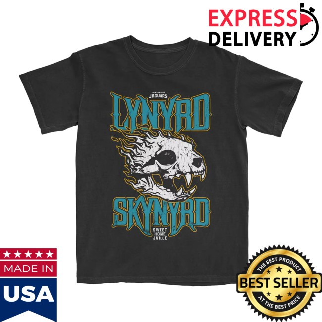 Lynyrd Skynyrd Store Merch Jacksonville Jaguars X Lynyrd Skynyrd Sweet Home Jville T-Shirt Lynyrd Skynyrd Store Merch Jacksonville Jaguars X Lynyrd Skynyrd Sweet Home Jville T-Shirt