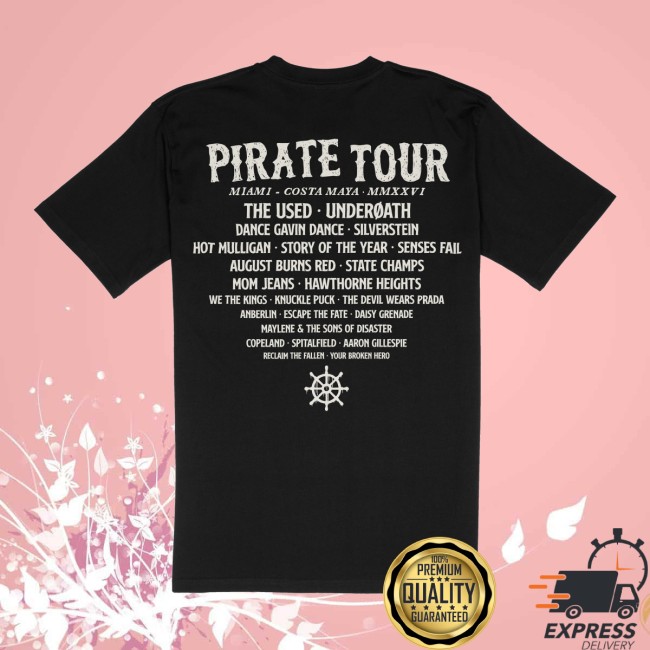 Emosnotdead Store Merch Pirate Tour Iv Tee Emosnotdead Store Merch Pirate Tour Iv Tee
