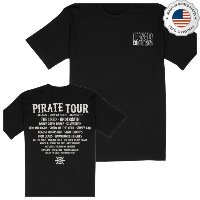 Emosnotdead Store Merch Pirate Tour Iv Tee Emosnotdead Store Merch Pirate Tour Iv Tee