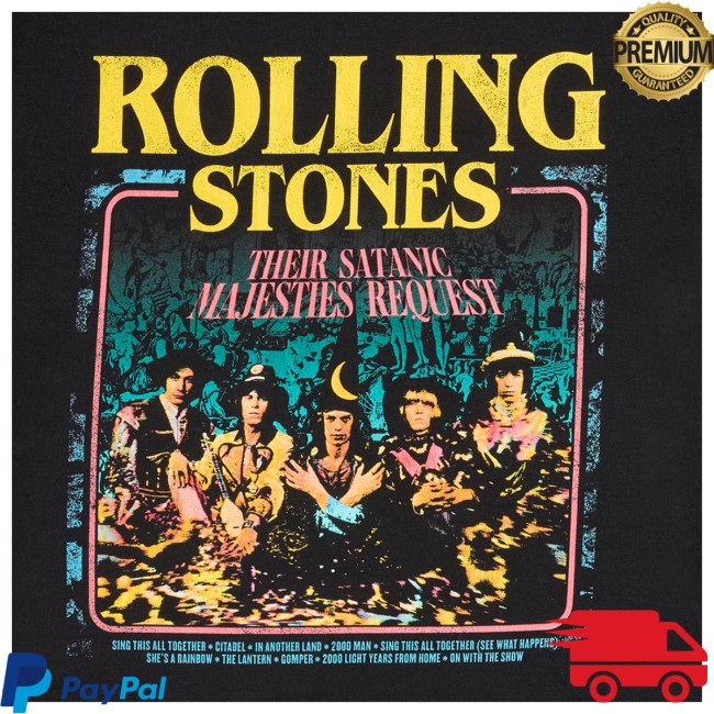 The Rolling Stones Shop Store Their Satanic Majesties Request Graphic T-Shirt The Rolling Stones Shop Store Their Satanic Majesties Request Graphic T-Shirt