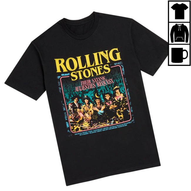 The Rolling Stones Shop Store Their Satanic Majesties Request Graphic T-Shirt The Rolling Stones Shop Store Their Satanic Majesties Request Graphic T-Shirt