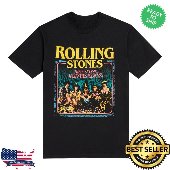 The Rolling Stones Shop Store Their Satanic Majesties Request Graphic T-Shirt The Rolling Stones Shop Store Their Satanic Majesties Request Graphic T-Shirt