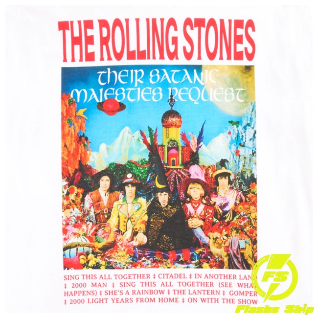The Rolling Stones Shop Store Their Satanic Majesties Request Print T-Shirt The Rolling Stones Shop Store Their Satanic Majesties Request Print T-Shirt