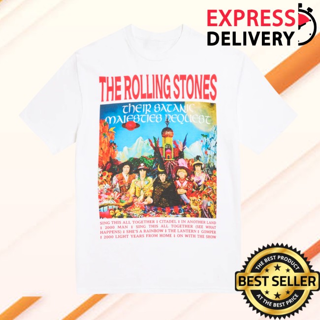 The Rolling Stones Shop Store Their Satanic Majesties Request Print T-Shirt The Rolling Stones Shop Store Their Satanic Majesties Request Print T-Shirt