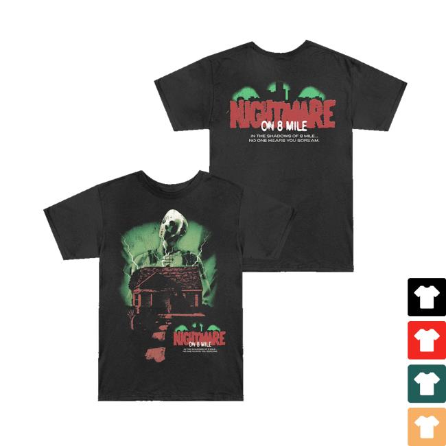 Eminem Merch Store Nightmare On 8 Mile T-Shirt Eminem Merch Store Nightmare On 8 Mile T-Shirt