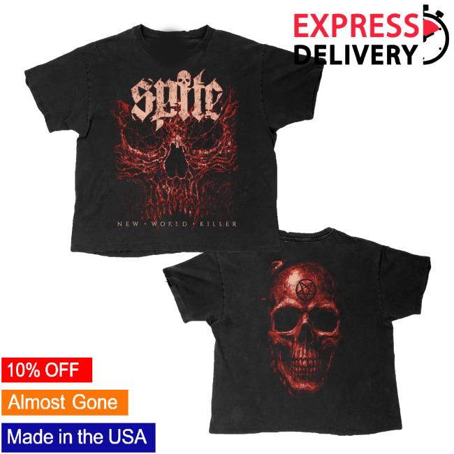 Spitecult Merch Store Nwk Album Skull Tee Spitecult Merch Store Nwk Album Skull Tee