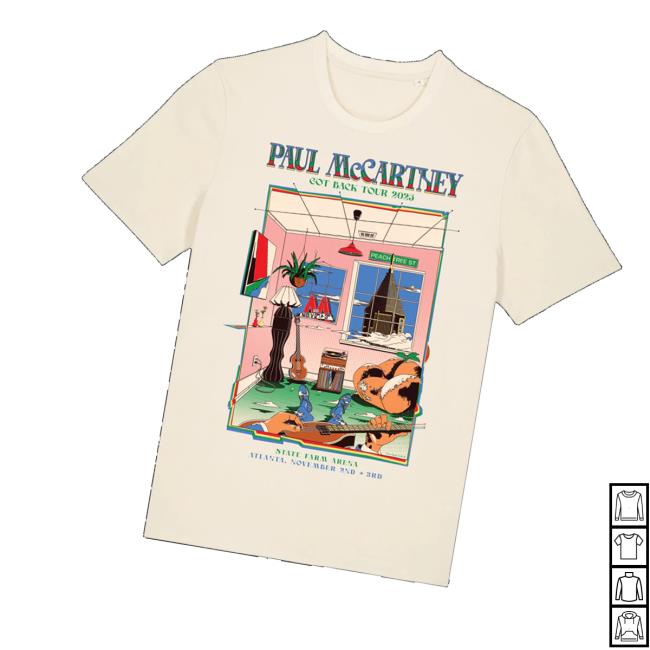 Paul Mccartney Shop Merch Got Back 2025 Atlanta Event T-Shirt Paul Mccartney Shop Merch Got Back 2025 Atlanta Event T-Shirt