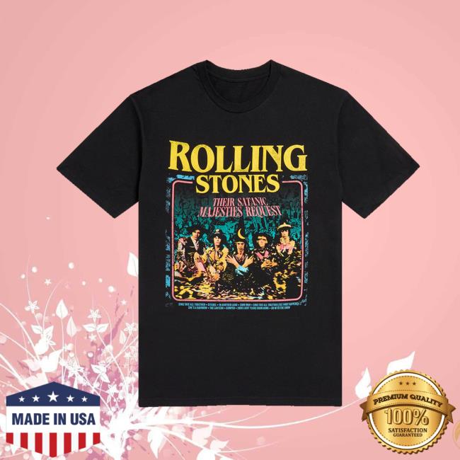 The Rolling Stones Shop Merch Their Satanic Majesties Request Graphic T-Shirt The Rolling Stones Shop Merch Their Satanic Majesties Request Graphic T-Shirt