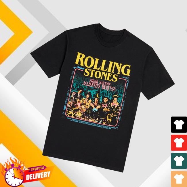 The Rolling Stones Shop Merch Their Satanic Majesties Request Graphic T-Shirt The Rolling Stones Shop Merch Their Satanic Majesties Request Graphic T-Shirt